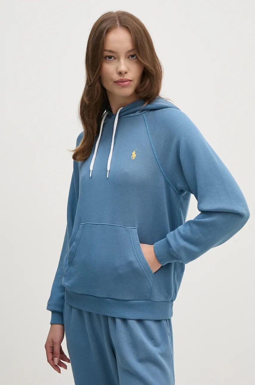 

Хлопковая толстовка Polo Ralph Lauren, синий