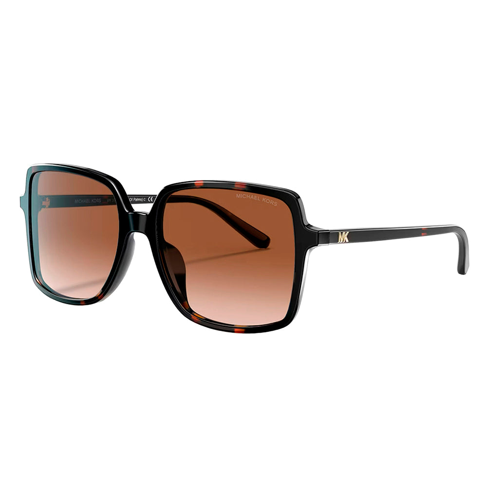 

Michael Kors Isle of Palms MK 2098U 378113 56 мм женские квадратные солнцезащитные очки, цвет dark tortoise