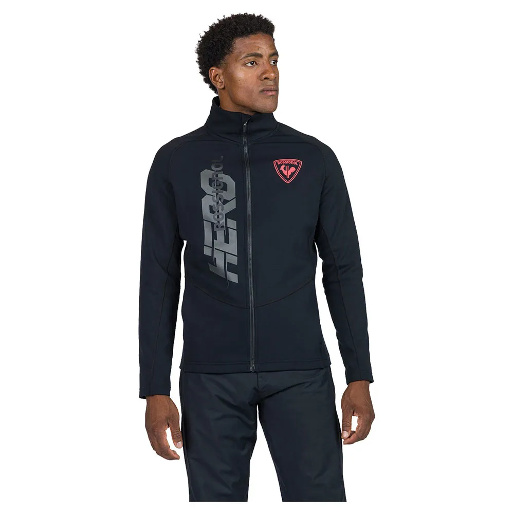 

Флис Rossignol New Hero Classique Clim full zip, черный