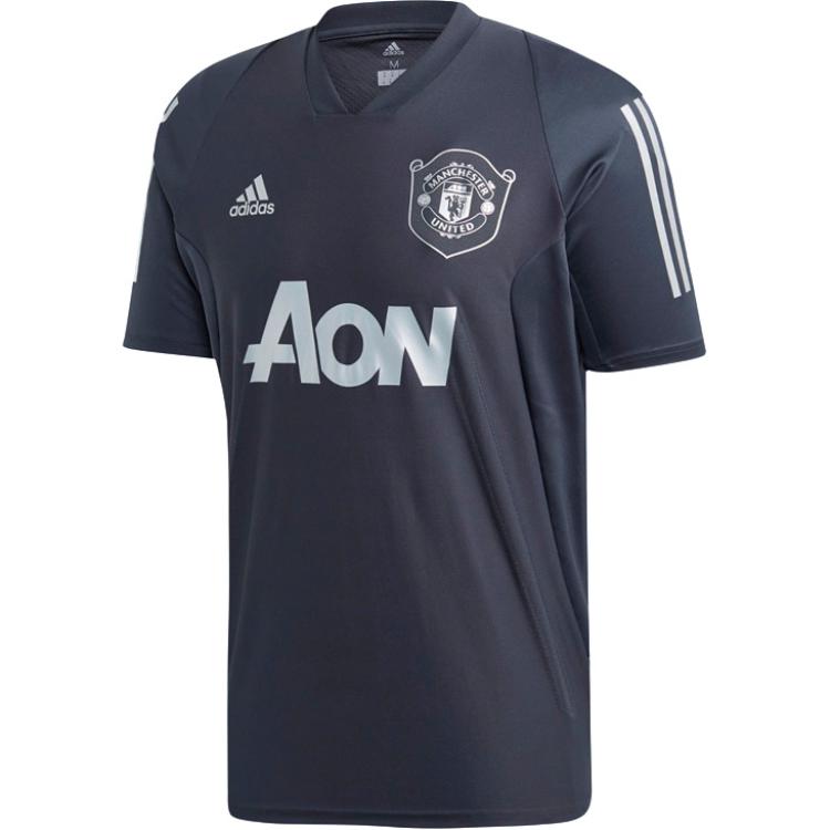 Футболка Manchester United Theatre of Dreams Мужская серая Adidas — фото 2