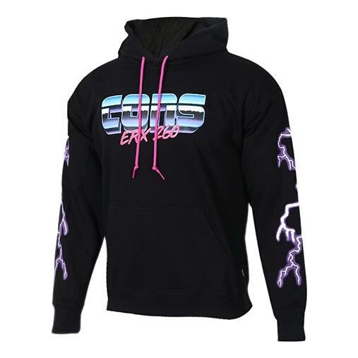 

Толстовка Men's Converse Flash Logo Printing Sports Fleece Lined Black, черный