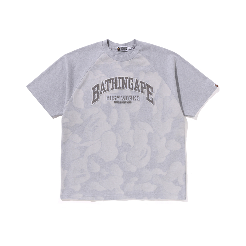 Футболка хлопковая с вышитым логотипом A BATHING APE, черная — фото 4