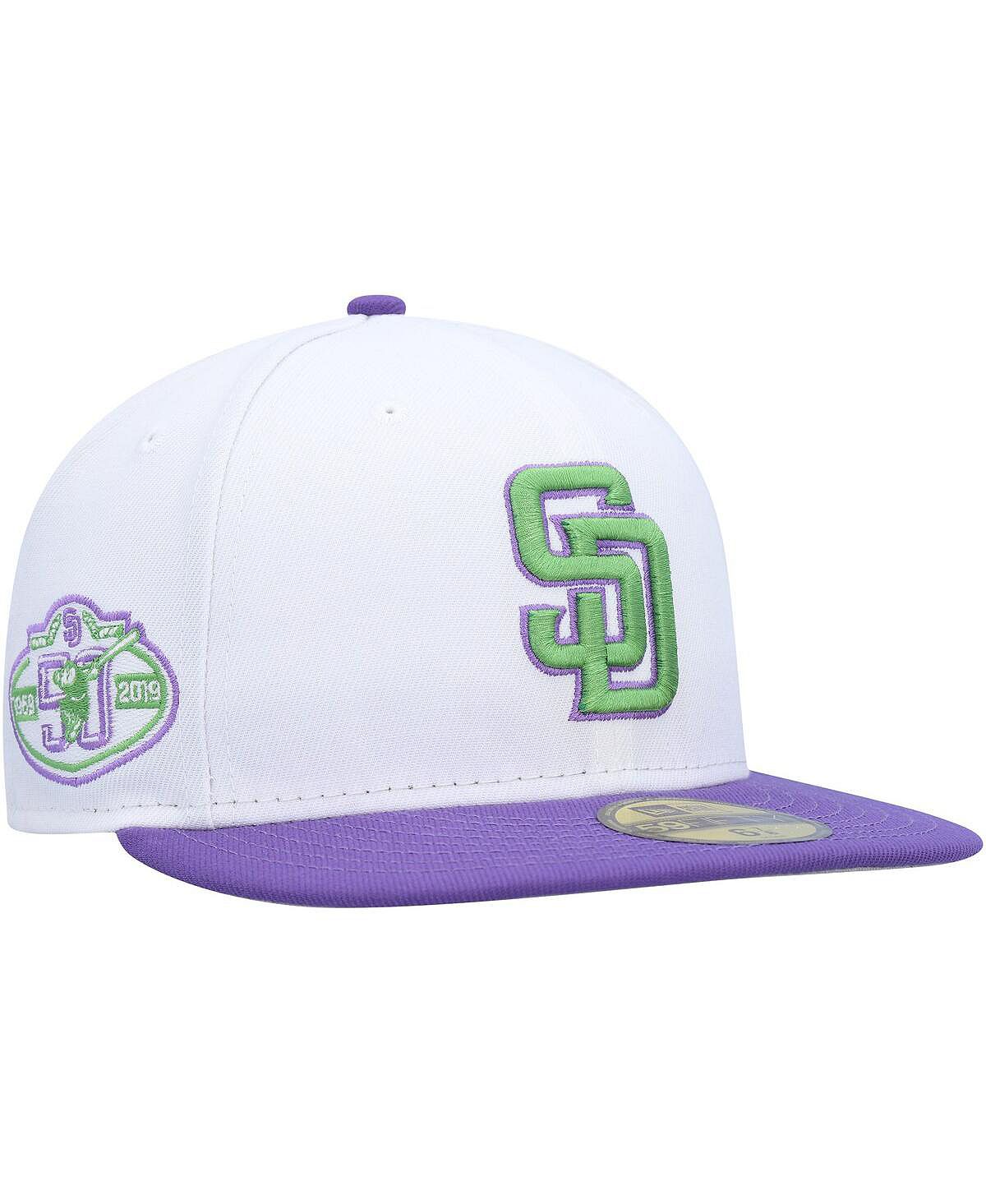 

Мужская белая облегающая шляпа San Diego Padres 50th Anniversary 59FIFTY New Era