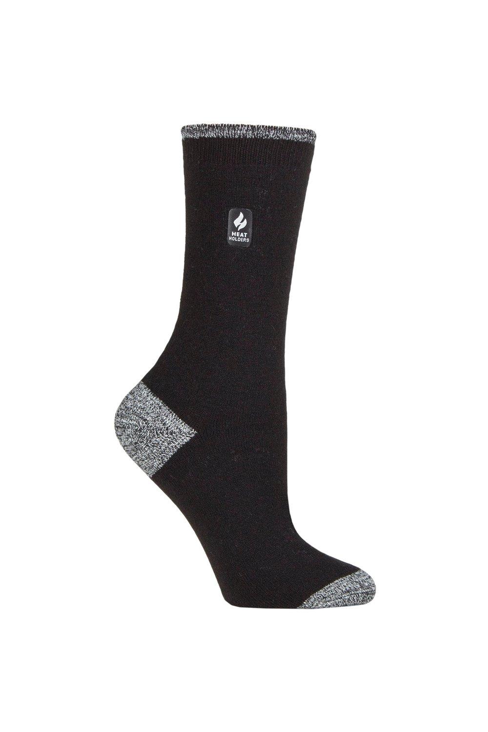 

1 пара носков 1.0 TOG Ultralite в полоску, с узором и узорами SOCKSHOP Heat Holders, белый