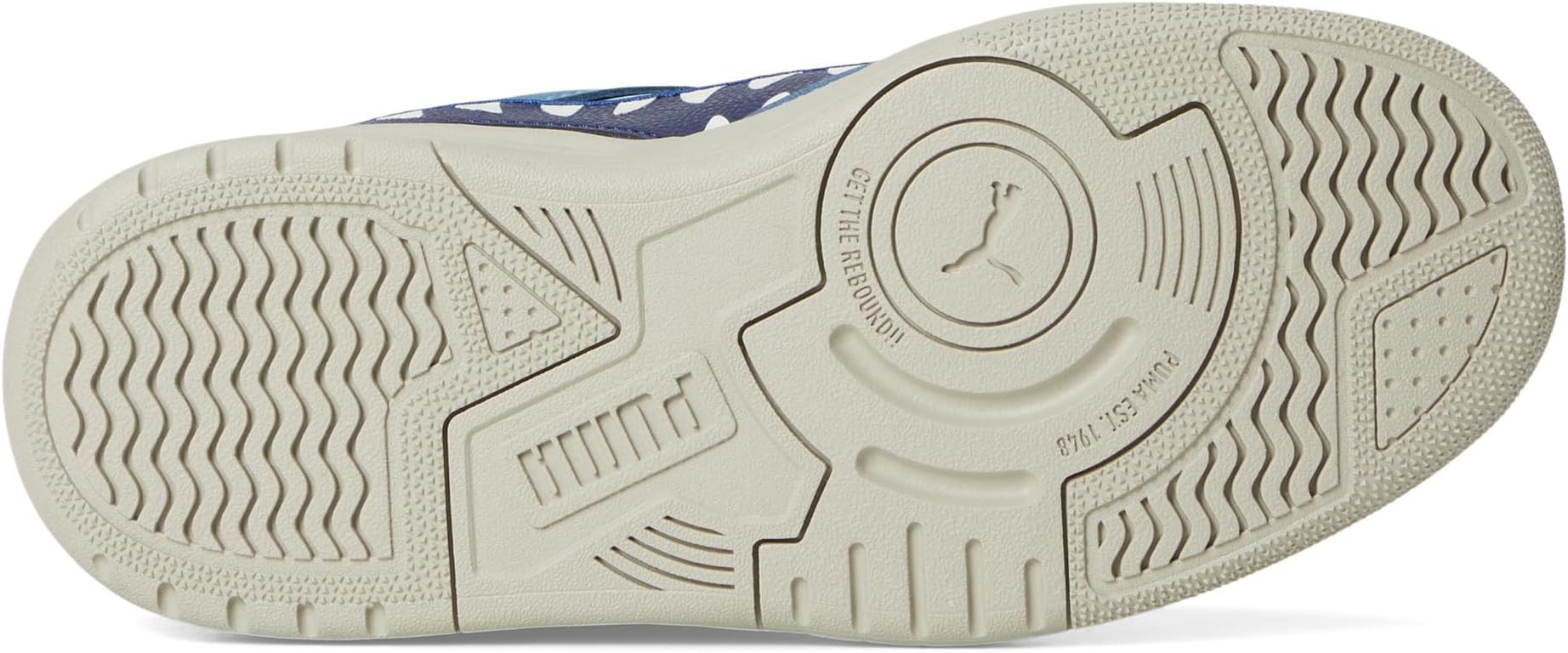 Кроссовки PUMA Kids Rebound Retro Jurassic World Shoes, цвет Seafoam/Navy/Creamy Vanilla — фото 3