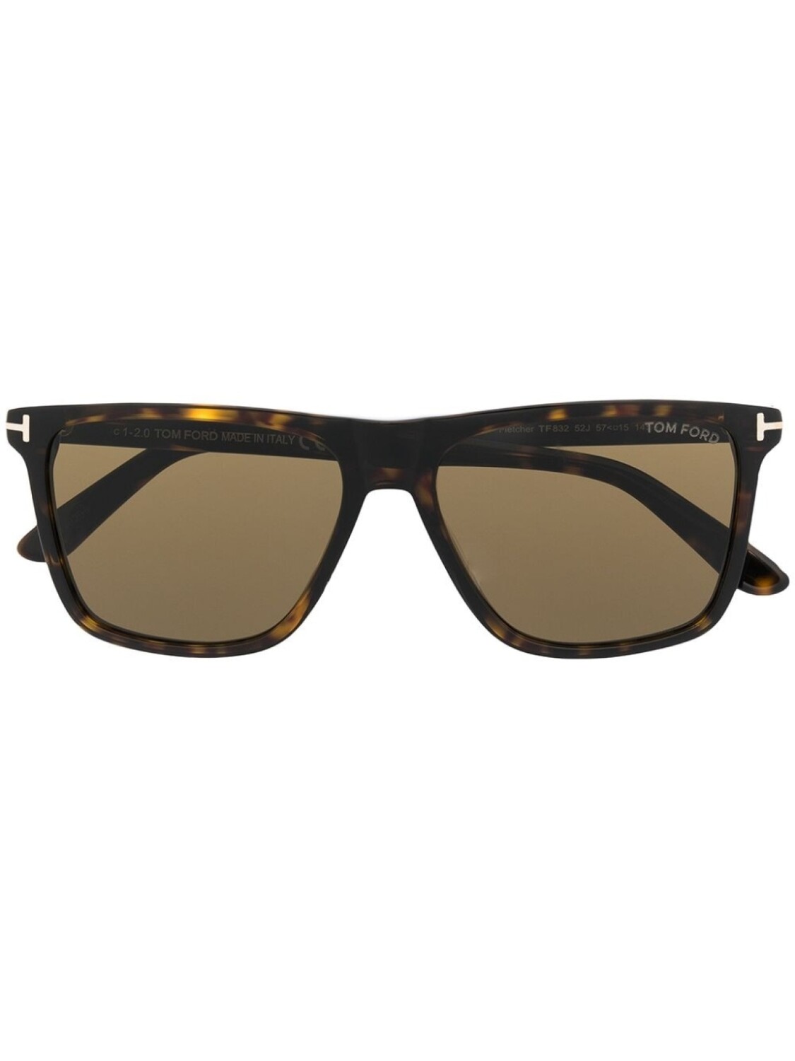

TOM FORD Eyewear солнцезащитные очки Fletcher в квадратной оправе, коричневый