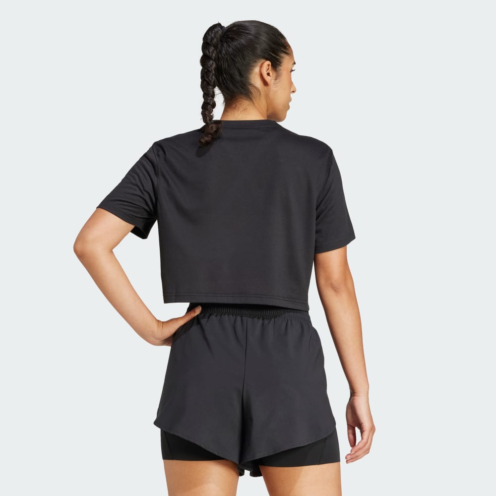 Спортивная футболка Adidas Train Essentials Boxy Workout Tee, черный — фото 2