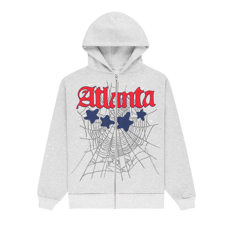 

Худи Sp5der Atlanta Full Zip Hoodie, Heather Grey