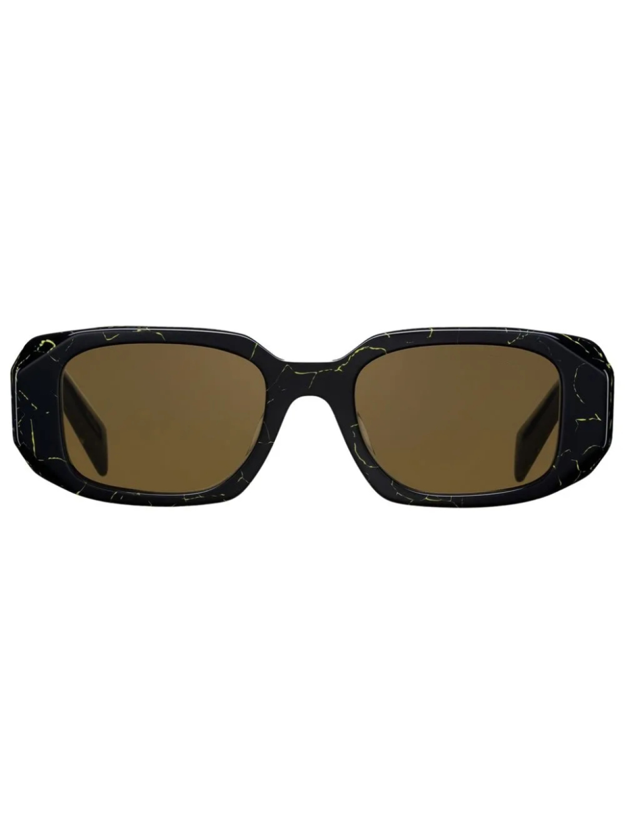 

Prada Eyewear солнцезащитные очки Symbole в квадратной оправе, черный