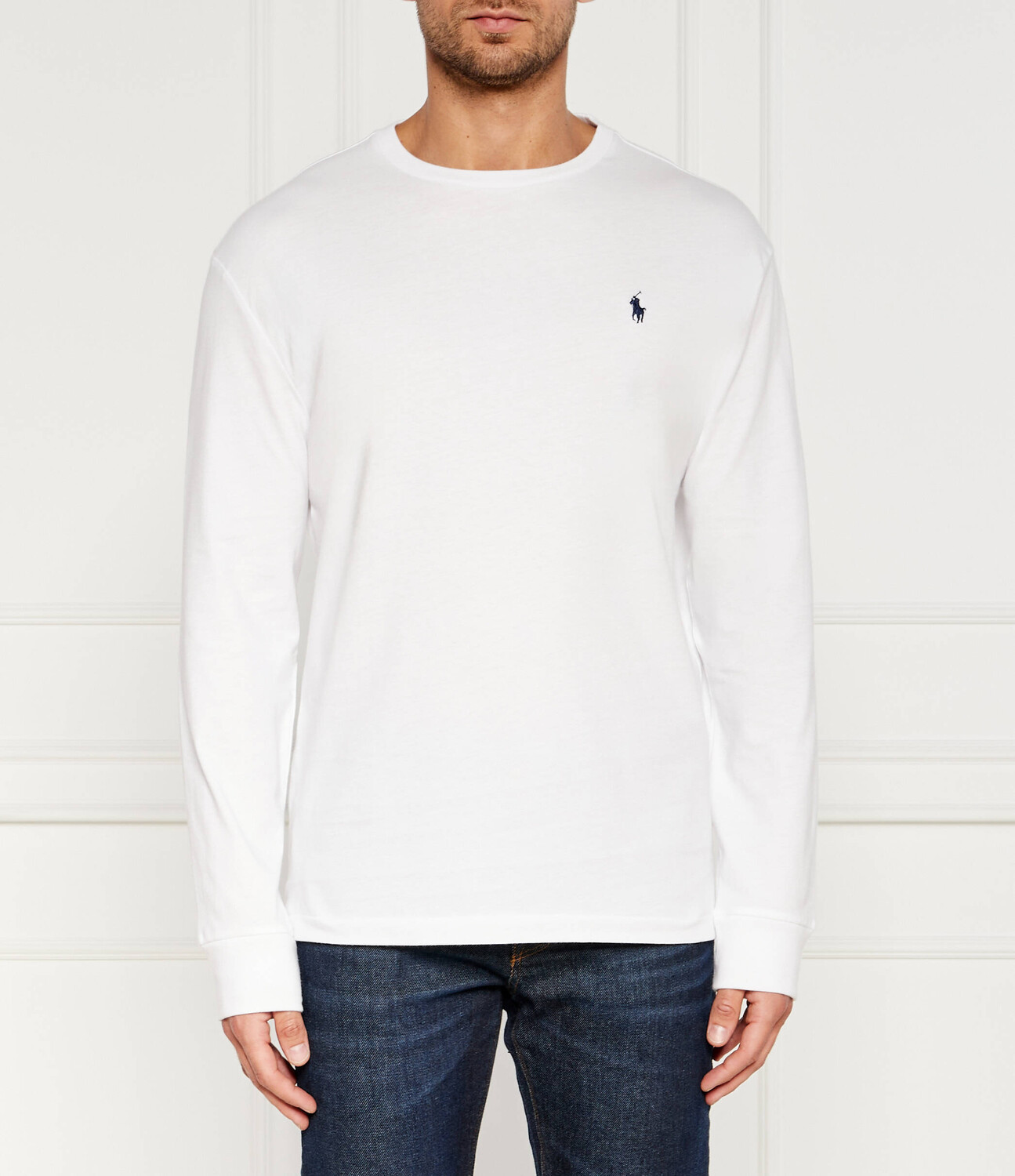 

Лонгслив POLO RALPH LAUREN Classic fit, экрю