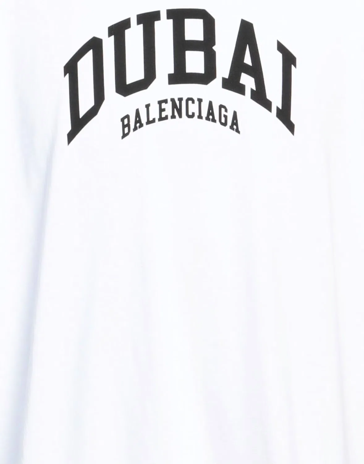Футболка с принтом BALENCIAGA белого цвета — фото 4