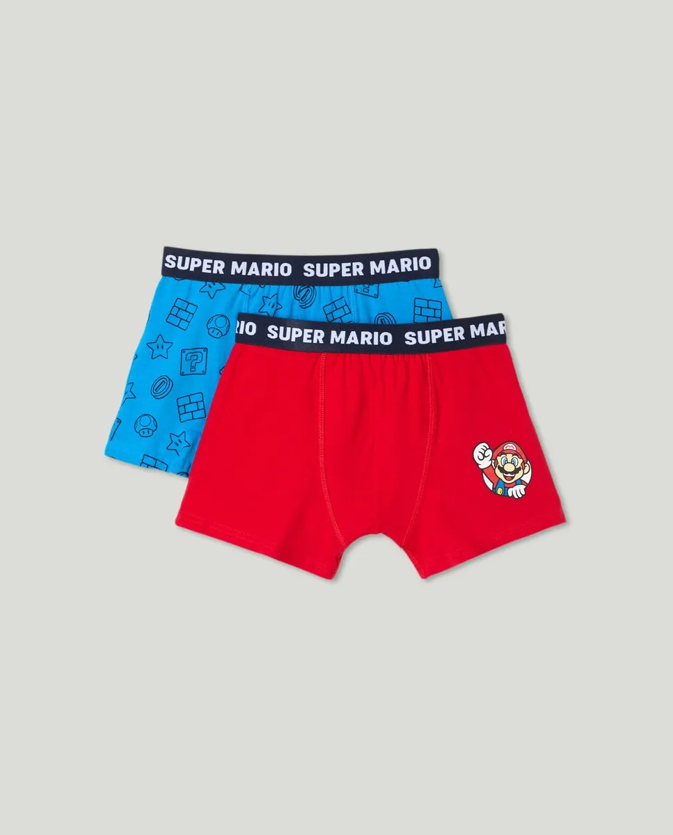

Два боксера для мальчика Mario Bros Cotton Juice, мультиколор