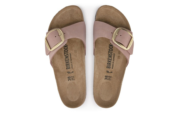 Сандалии (WMNS) Birkenstock Madrid Big Buckle Nubuck Leather Narrow Fit Sandals 'Old Rose' — фото 4