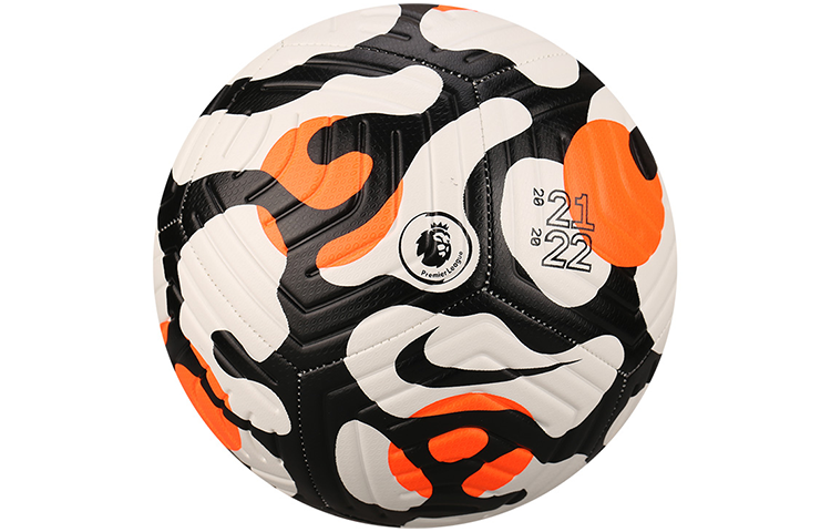 

Nike Футбольный мяч размер 5 PU машинной строчки унисекс black, white, orange