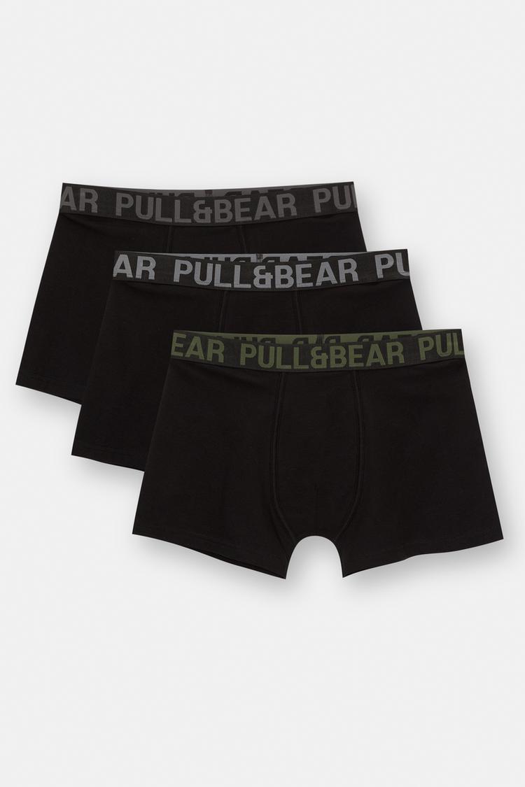 

Упаковка из 3 пар трусов-боксеров Pull And Bear, мультиколор