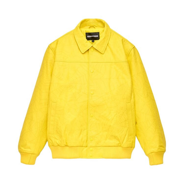 

Куртка Sp5der Debossed Web Leather Jacket, желтый
