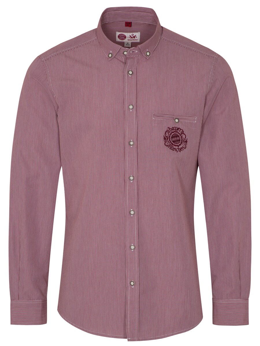 

Облегающая традиционная рубашка на пуговицах SPIETH & WENSKY FCB - Erek, красный