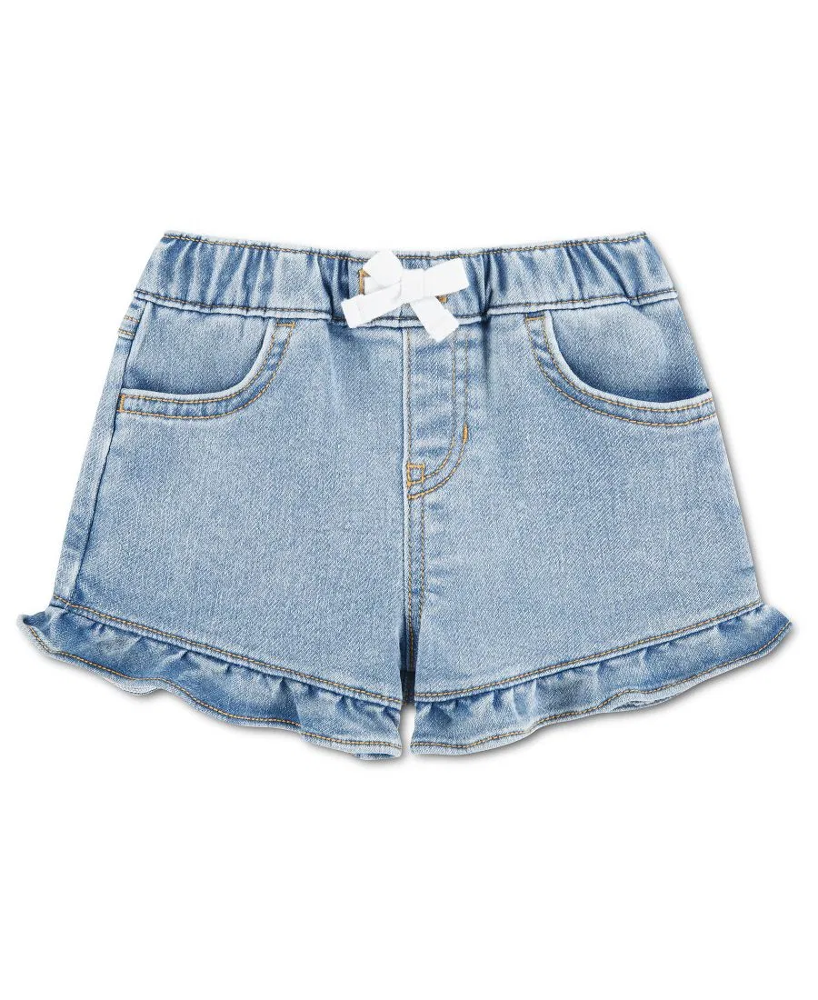 Детские джинсовые шорты с оборками для девочек Abercrombie Kids