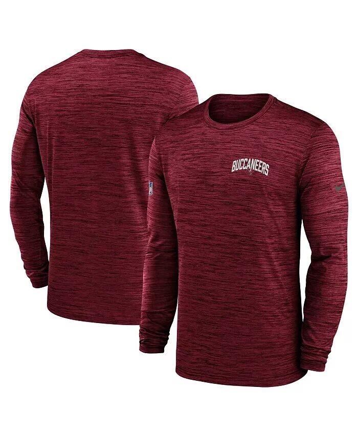 

Мужская красная футболка Tampa Bay Buccaneers Velocity Athletic Stack Performance с длинным рукавом Nike