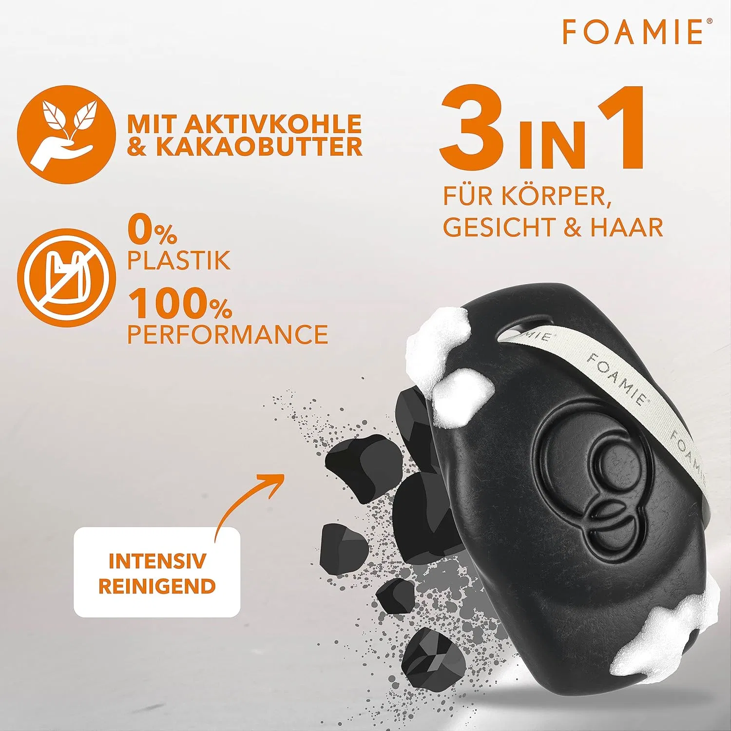 Твердый гель для душа и шампунь «3-в-1» от Foamie Men Foamie — фото 4