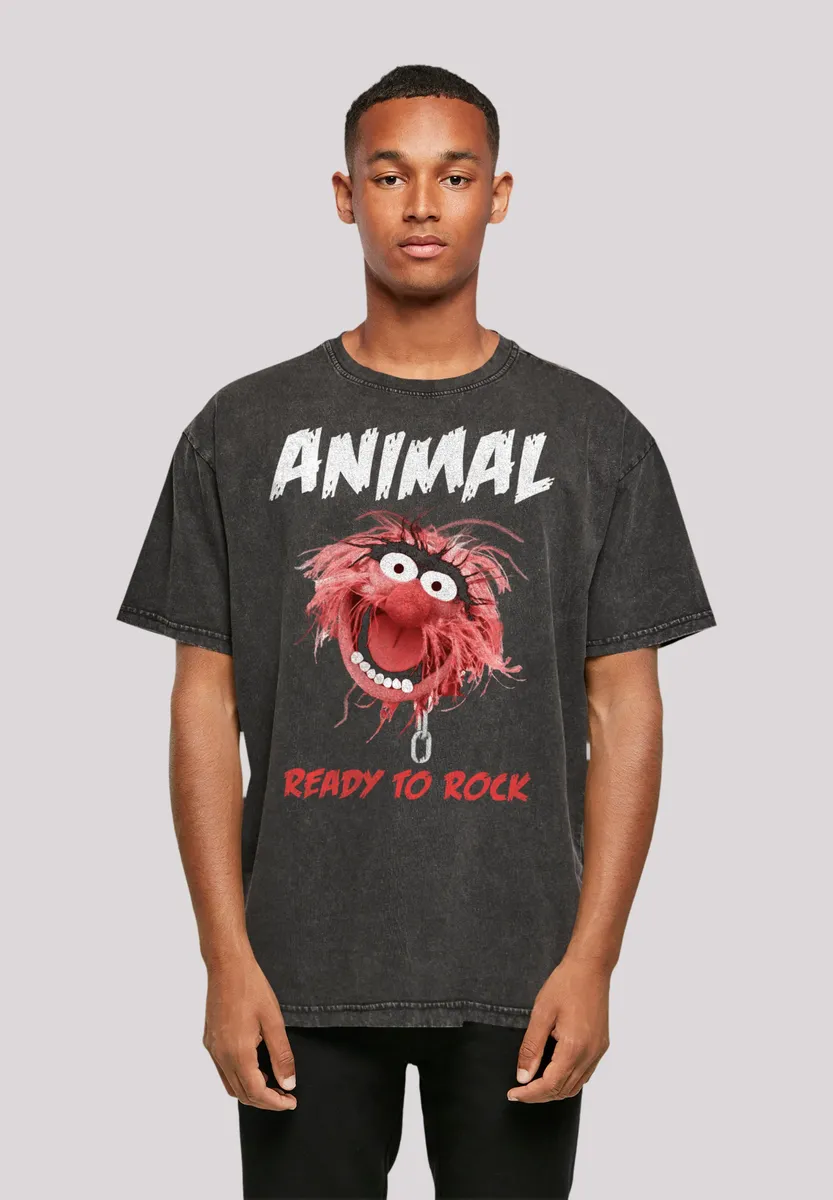 

F4NT4STIC Футболка "Disney Muppets Ready To Rock", премиум качество, черный