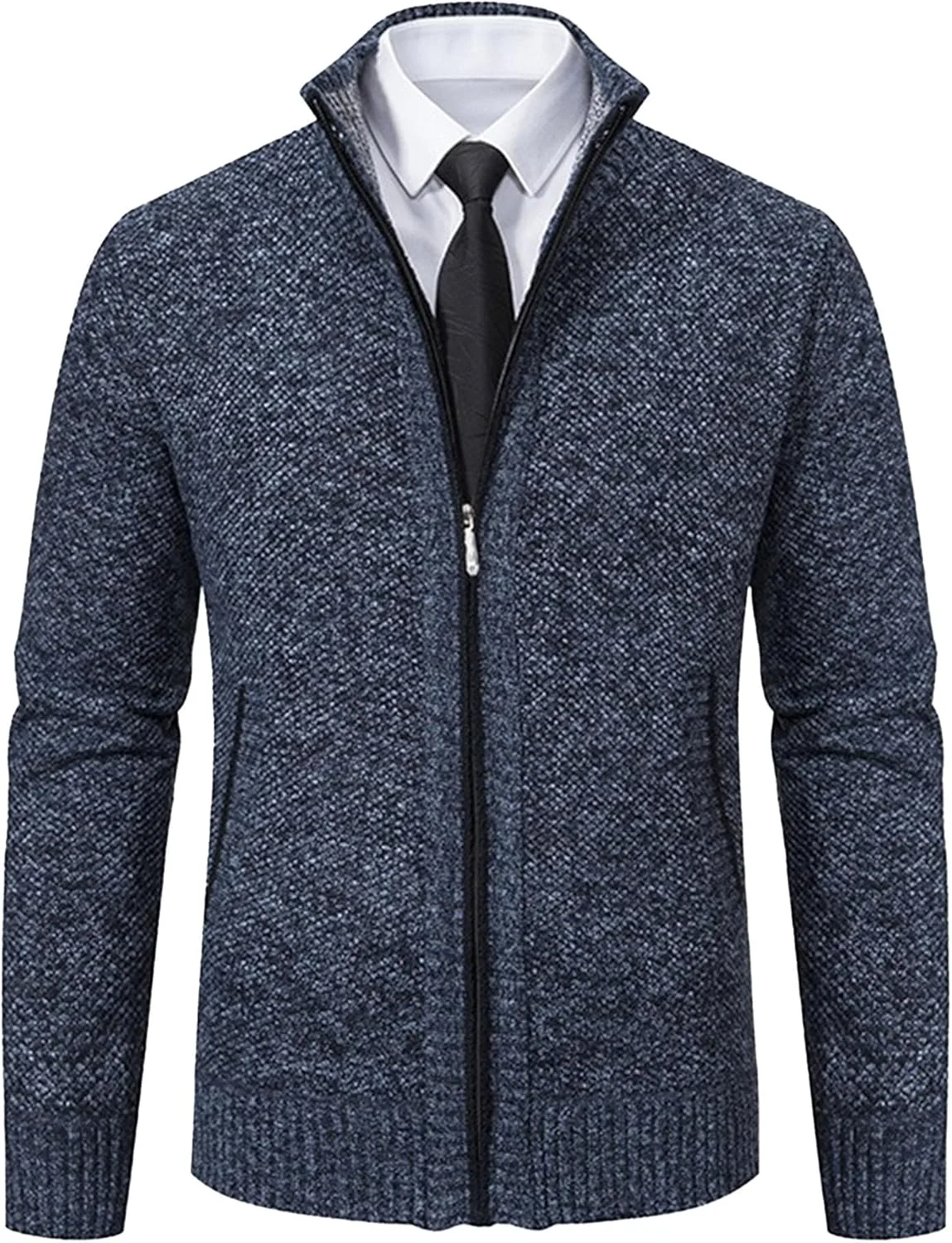 

Мужской кардиган Maiyifu-GJ с воротником стойкой и карманами