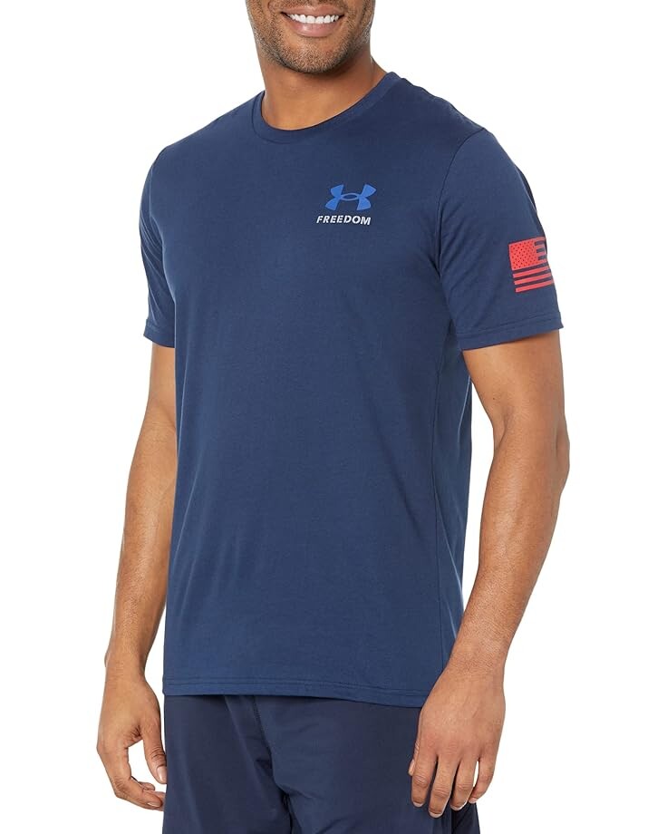 

Футболка Under Armour New Freedom Flag, цвет Academy/Red/Royal