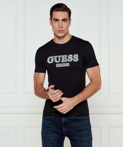 

Футболка Slim fit Guess Jeans, черный