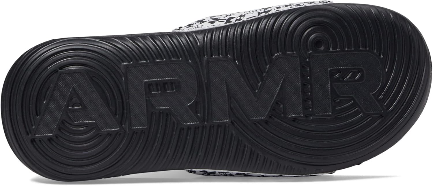 Сандалии Under Armour Kids Ansa с графическим принтом, белый/черный — фото 3