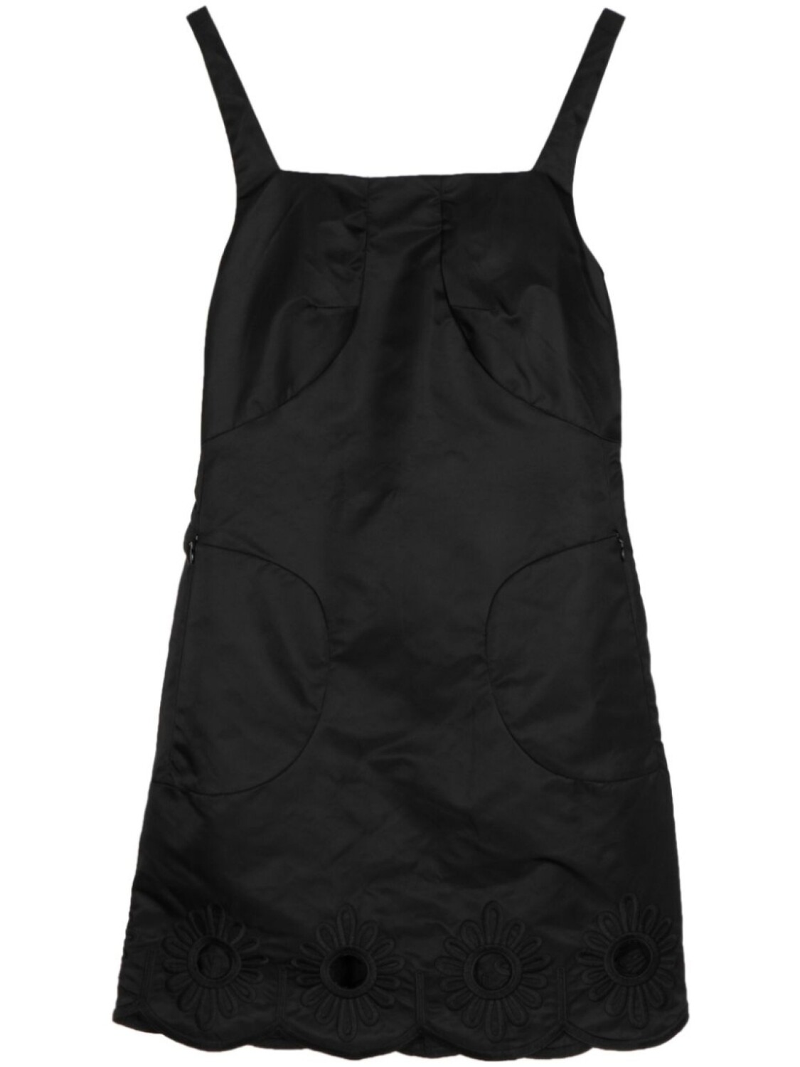 

Платье мини Daisy с английской вышивкой Tibi, черный