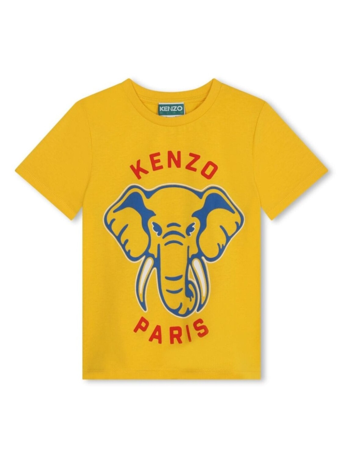 

Kenzo Kids футболка из органического хлопка с логотипом, желтый