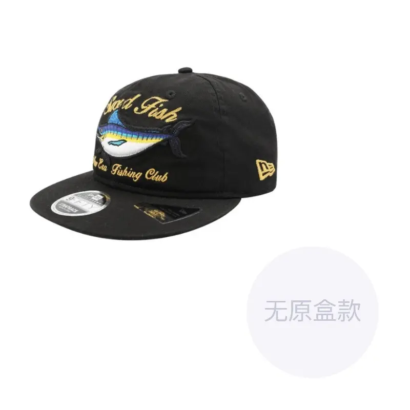 

New Era Хлопковая бейсболка унисекс черная, Black