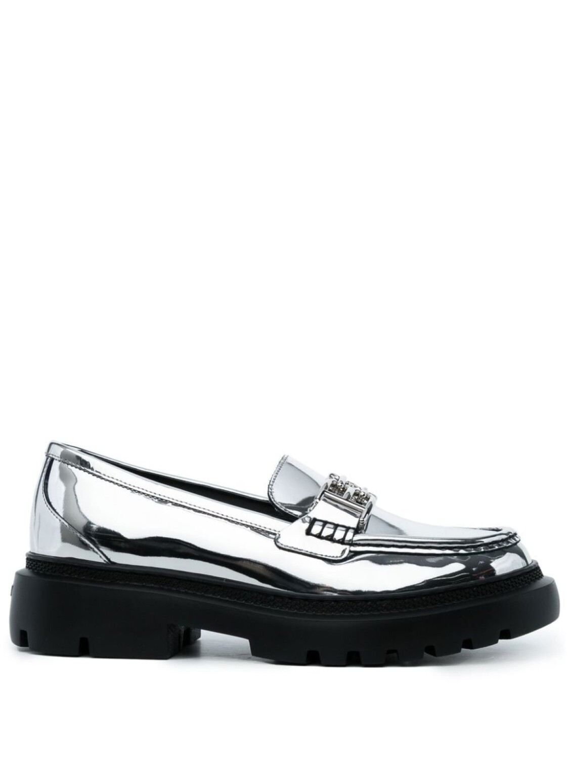 

Bally массивные лоферы Gioia, серебряный