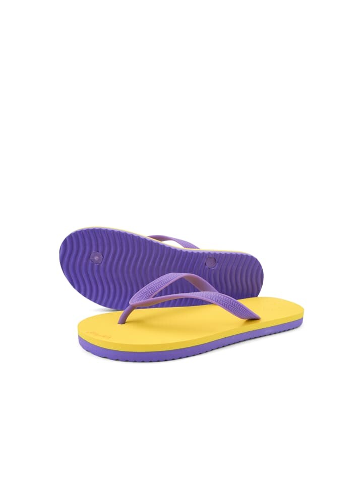 Шлепанцы Flip Flop Zehentrenner originals*color block, цвет Gelb/Violett