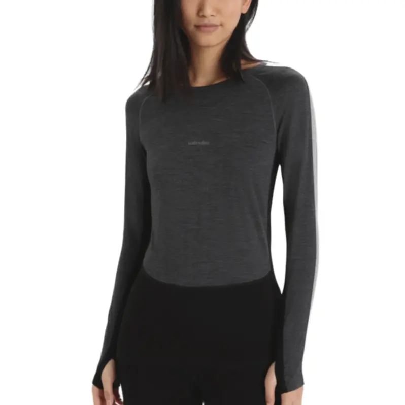 

Длинный рукав топ Icebreaker, черный/серый