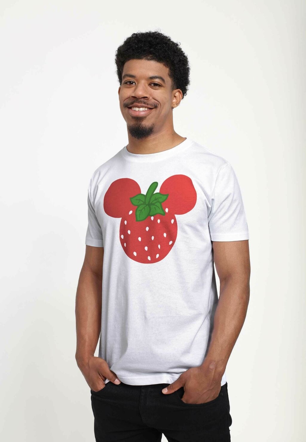 

Футболка с принтом MICKEY & FRIENDS STRAWBERRY EARS UNISEX Disney, белый