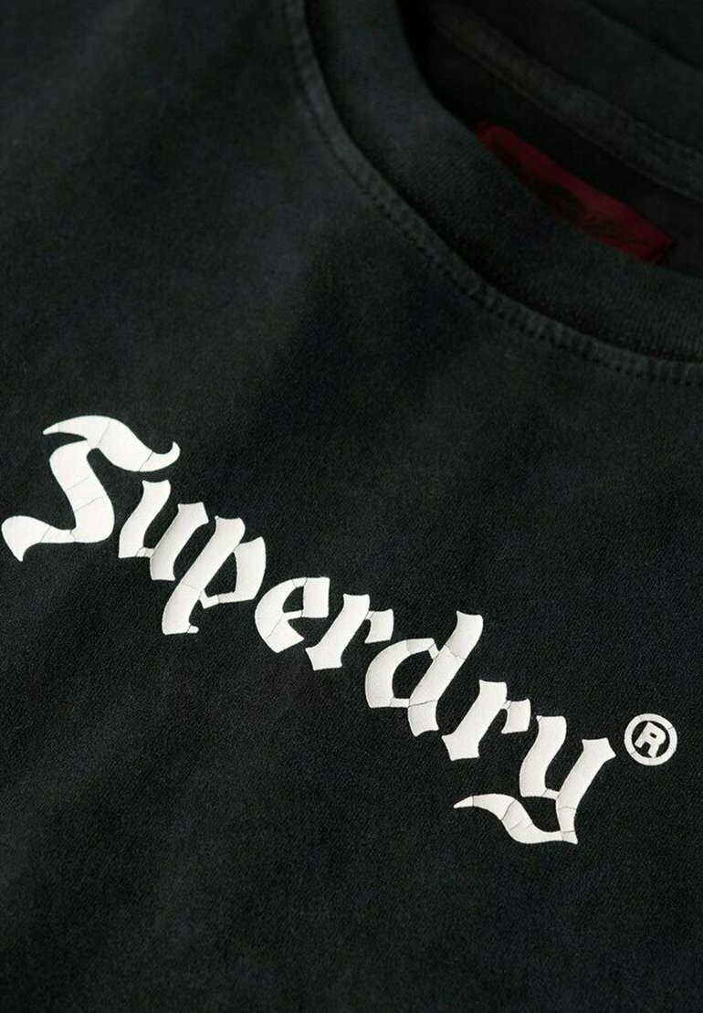 

Футболка с принтом RETRO ROCK GRAPHIC Superdry, черный