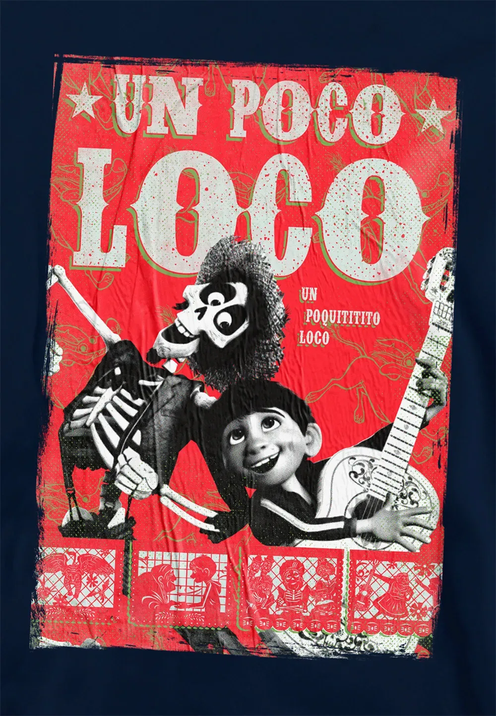 Детская толстовка Disney с принтом Coco, синяя, темно-синий — фото 2