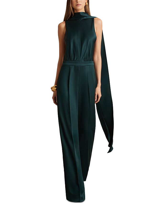 

Фарах Драпированный Комбинезон REISS, синий