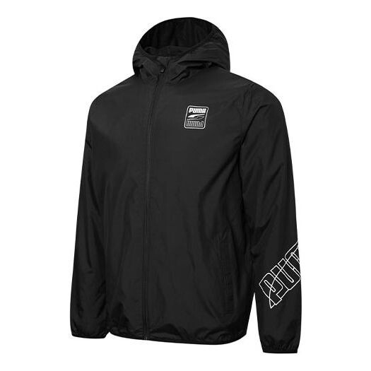 

Куртка windbreaker logo jacket 'black' Puma, черный