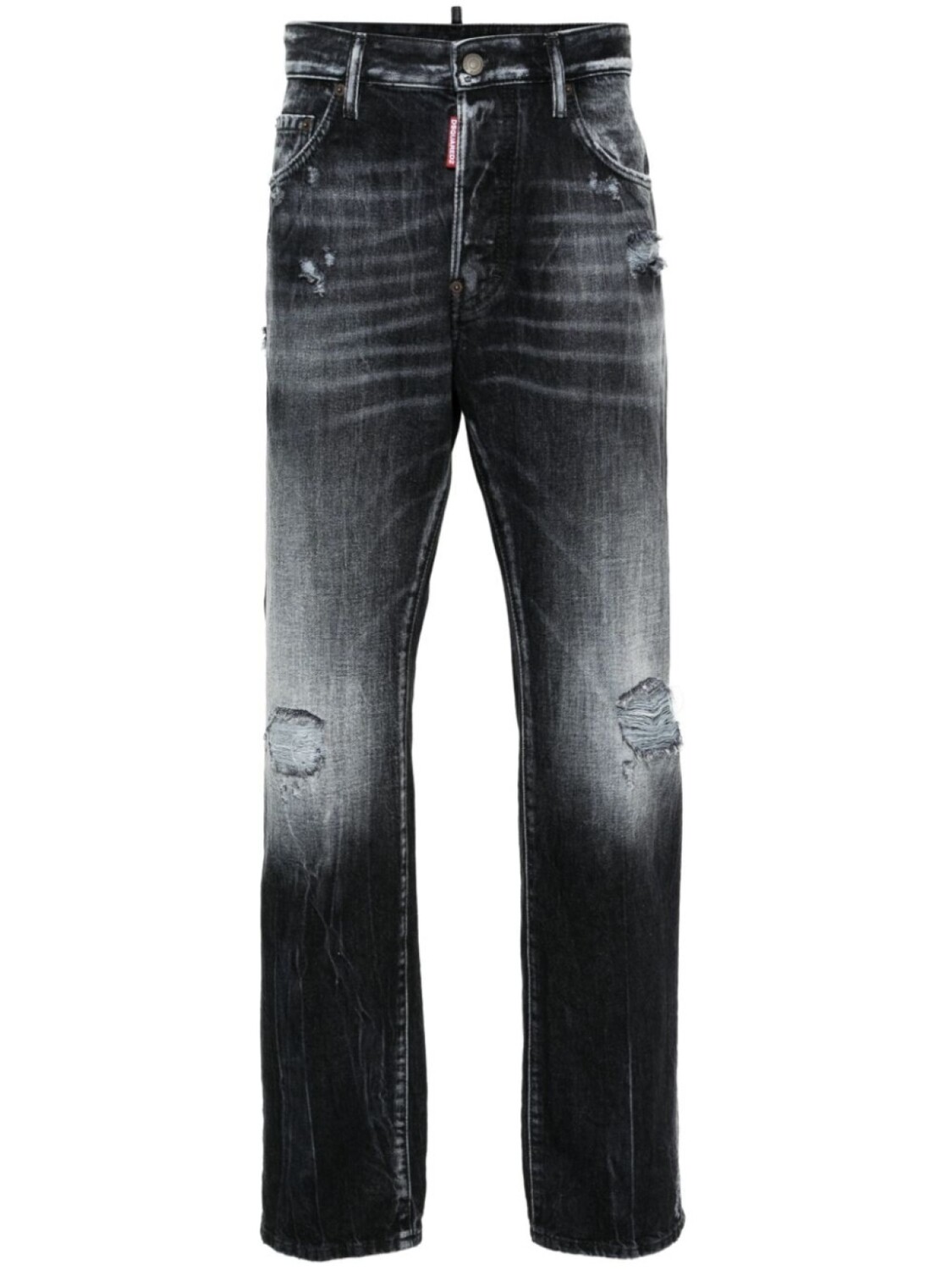

Dsquared2 узкие джинсы с прорезями, черный