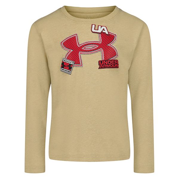 

Футболка с длинным рукавом и принтом для мальчиков 4-7 лет Under Armour