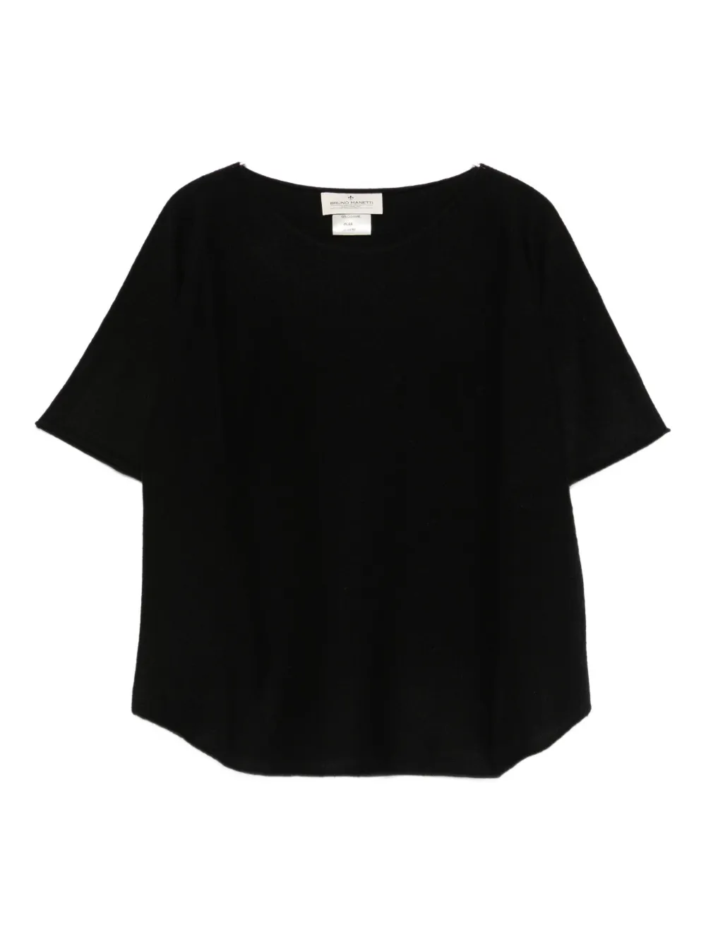 

Трикотажный топ с вырезом-лодочкой Bruno Manetti, коричневый