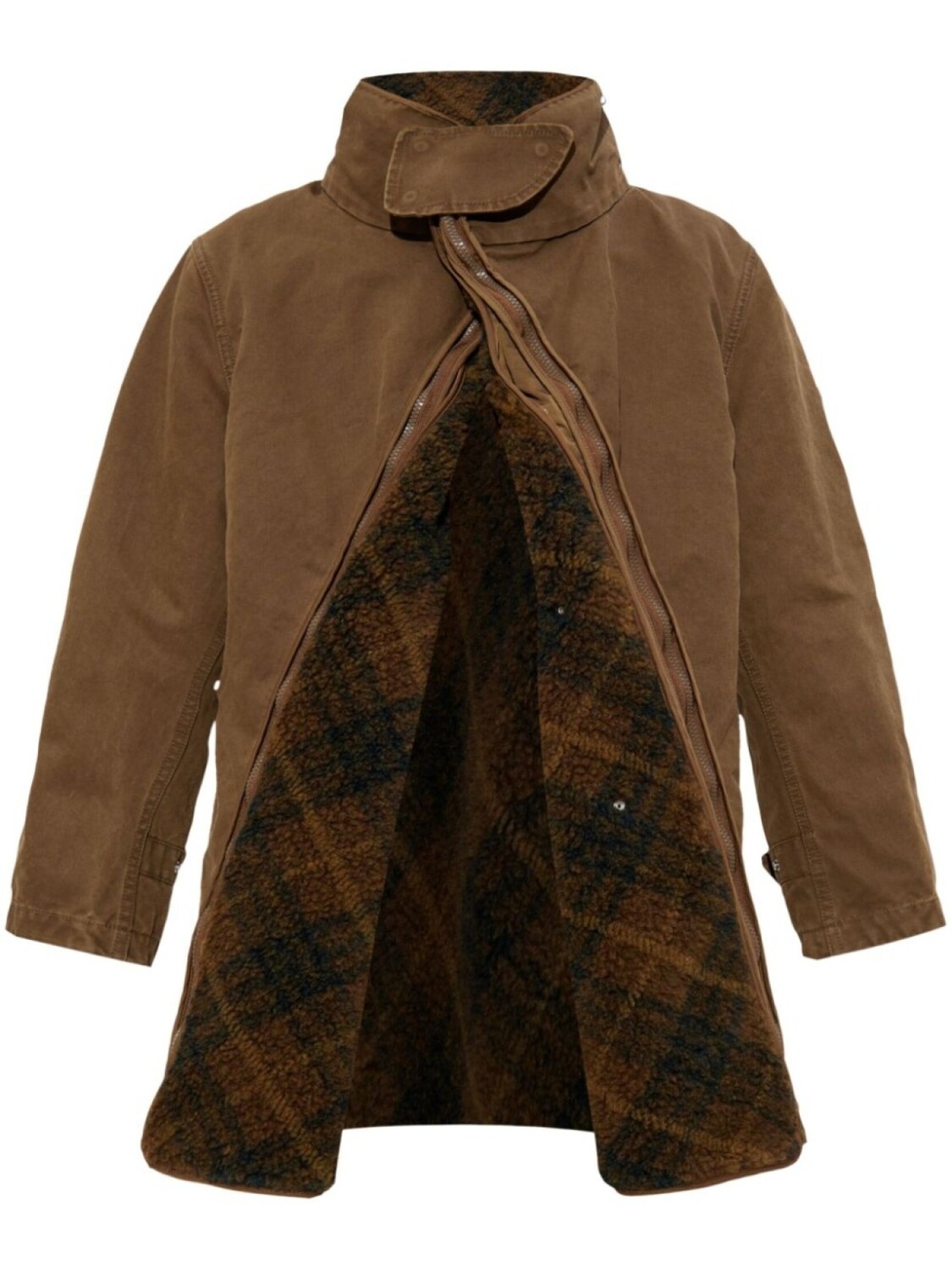 

Burberry парка со съемной подкладкой, коричневый