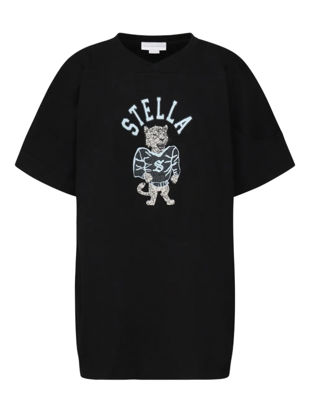 

Футболка из хлопка с логотипом Stella McCartney, черный