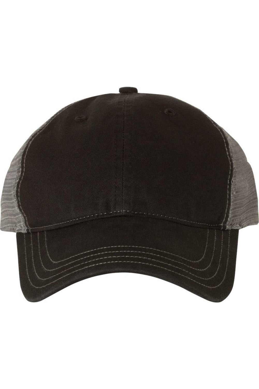 

Кепка дальнобойщика Richardson Garment-Washed, цвет black/ charcoal
