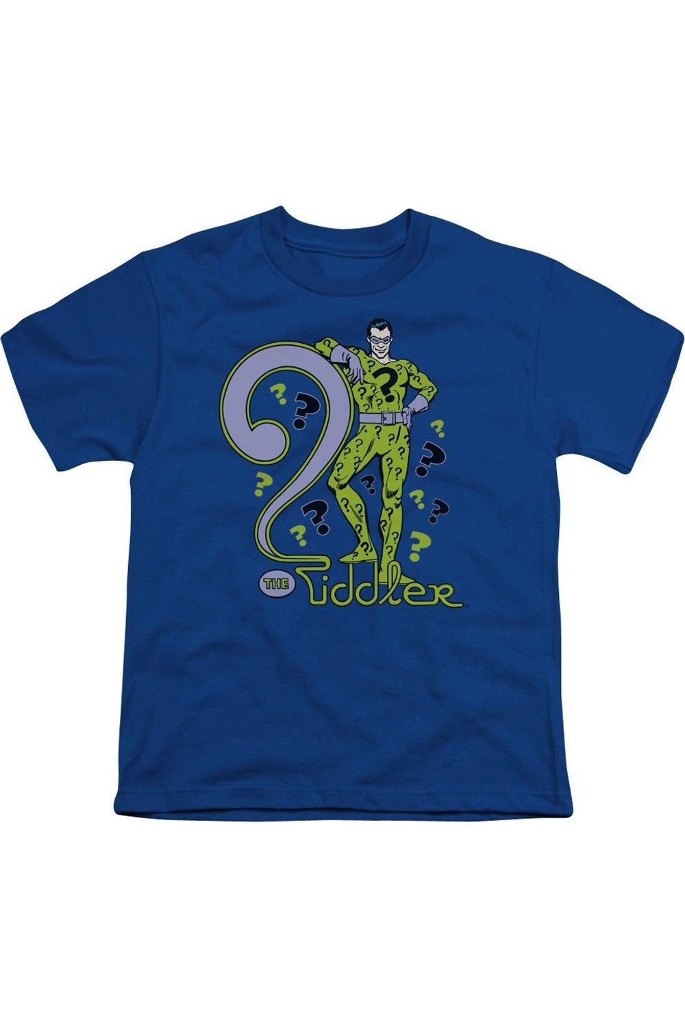 

Футболка с коротким рукавом DC Comics The Riddler для детей Gildan, синий