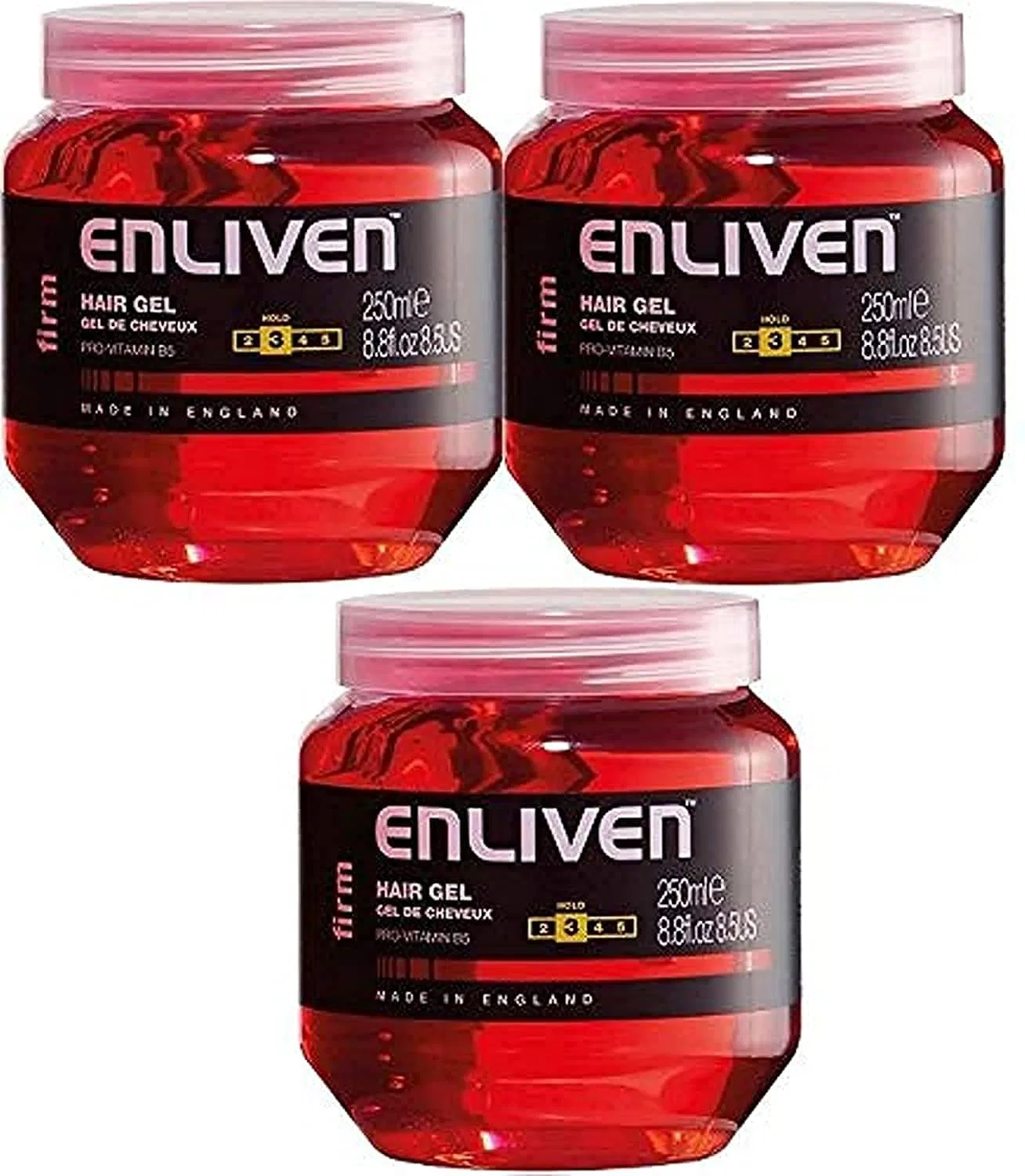 Гель для волос ENLIVEN с провитамином B5, средней фиксации, 3 x 250 мл Enliven