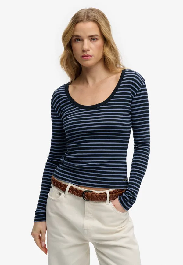 

Спортивная одежда, полосатая футболка с длинными рукавами. Superdry & Co, Eclipse Navy Stripe, Синий, Спортивная одежда, полосатая футболка с длинными рукавами. Superdry & Co, Eclipse Navy Stripe