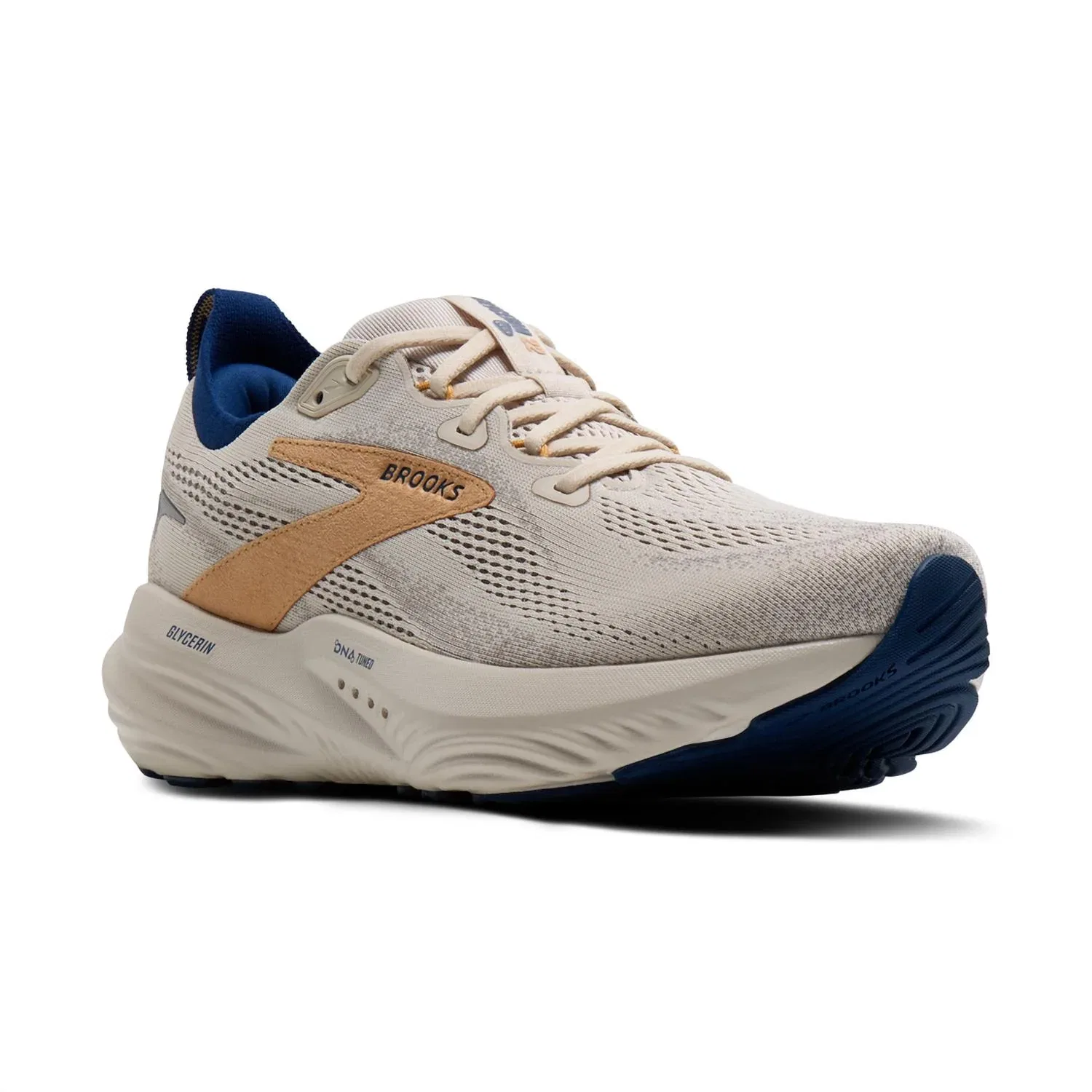BROOKS Мужские кроссовки Glycerin 22, цвет Moonbeam/blue/taffy — фото 2